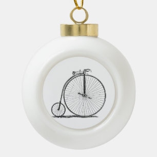 Boule En Céramique Bicyclette à grande roue Penny Farthing