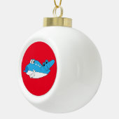 Boule En Céramique Billy Blue Christmas Collection ! (Droite)