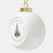 Boule En Céramique Boho Watercolor Tree Adresse de retour (Droite)