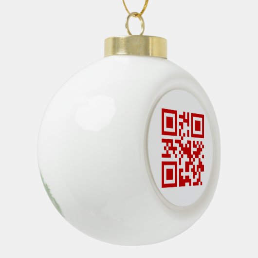 Boule En Céramique Bonne année ! — Code QR (Gauche)