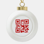 Boule En Céramique Bonne année ! — Code QR (Devant)