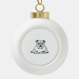 Boule En Céramique Bouledogue adorable