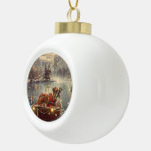 Boule En Céramique Boxer Christmas Festive Voyage (Droite)