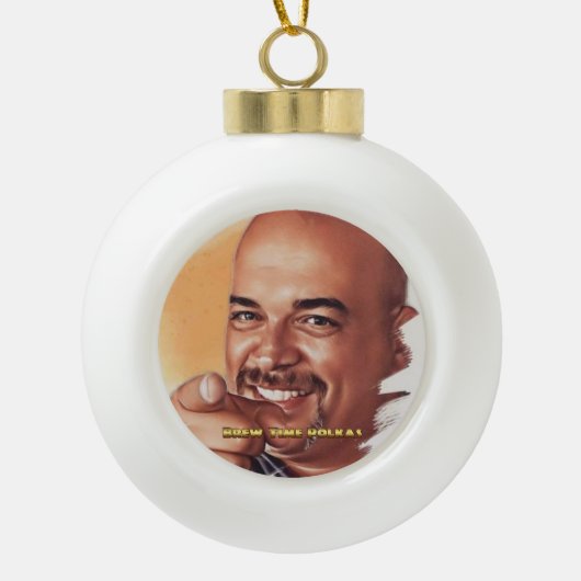 Boule En Céramique Brewster J. Snowflake Framed Ornament (Devant)