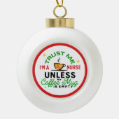 Boule En Céramique Cadeau d'infirmière de soins de santé médicaux drô (Devant)