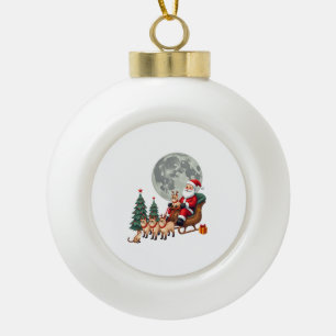 Boule En Céramique Cadeaux de Noël de renne siamois pour amateurs de