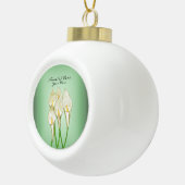 Boule En Céramique Calla Lilies (Blanc) (Droite)