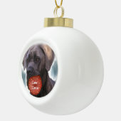 Boule En Céramique Canne Corso Noël (Droite)
