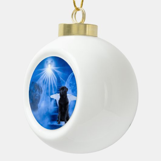 Boule En Céramique Carlin dans le Ciel comme l'Ange Sympathie (Droite)