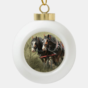 Boule En Céramique Carte postale Patiné vintage Clydesdale