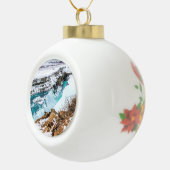 Boule En Céramique Cascade de Gulfoss en Islande en hiver (Droite)