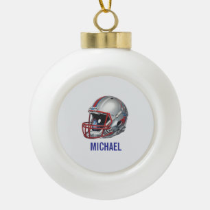 Boule En Céramique Casque de football de motivation inspirante nom