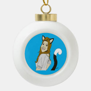 Boule En Céramique catgirl