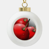 Boule En Céramique Cerises avec gouttes de ragoût (Devant)