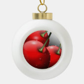 Boule En Céramique Cerises avec gouttes de ragoût (Devant)
