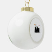 Boule En Céramique C'est la saison éffrayante chats noirs Classic T-S (Gauche)