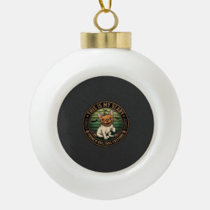 Boule En Céramique C'est mon costume effrayant de bouledogue français