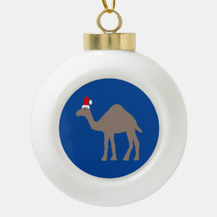 Boule En Céramique Chameau de Noël mignon