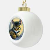 Boule En Céramique Chat endormi (Droite)