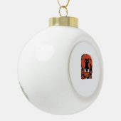 Boule En Céramique Chat noir et Citrouille - Halloween T-shirt Art Cl (Gauche)