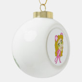 Boule En Céramique chatte rose (Gauche)
