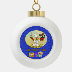 Boule En Céramique Chef Ducky Kazoo Christmas Orament