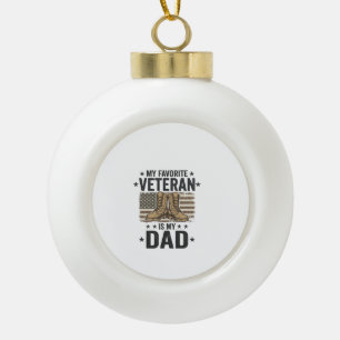 Boule En Céramique Chemise de bottes de combat patriotique pour papa