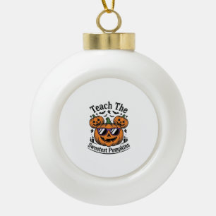 Boule En Céramique Chemise de citrouille de professeur Mignon Hallowe