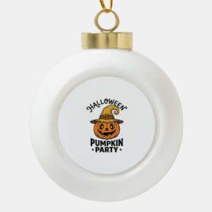 Boule En Céramique Chemise de citrouille d'Halloween Chapeau de sorci