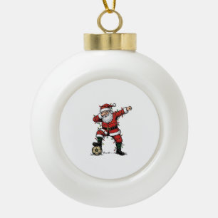 Boule En Céramique Chemise de sport de Noël de football Santa vintage