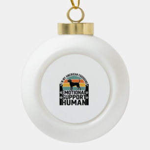 Boule En Céramique Chemise humaine de soutien émotionnel pour renard