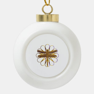 Boule En Céramique Chemise libellule, libellule sur Fleur géométrique