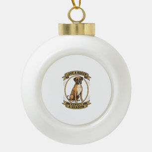 Boule En Céramique Chemise pour amateur de Boxer avec gravure vintage