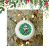 Boule En Céramique Cher Papa Ho Ho Ho Ya Ho - Noël Gangster |