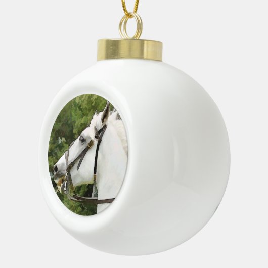 BOULE EN CÉRAMIQUE CHEVAUX (Droite)