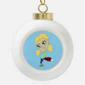 Boule En Céramique chibi foxy fille (Devant)