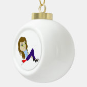 Boule En Céramique chibi foxy fille (Droite)