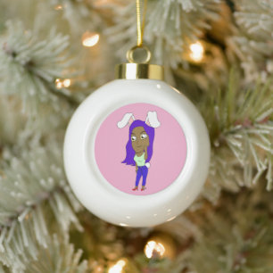 Boule En Céramique Chibi Lapinegirl