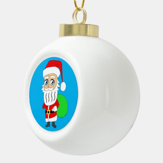 Boule En Céramique Chibi Santa Claus (Droite)