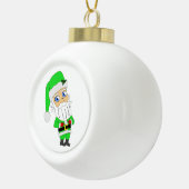 Boule En Céramique Chibi Santa green suit (Droite)