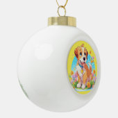 Boule En Céramique Chien chiot mignon (Gauche)