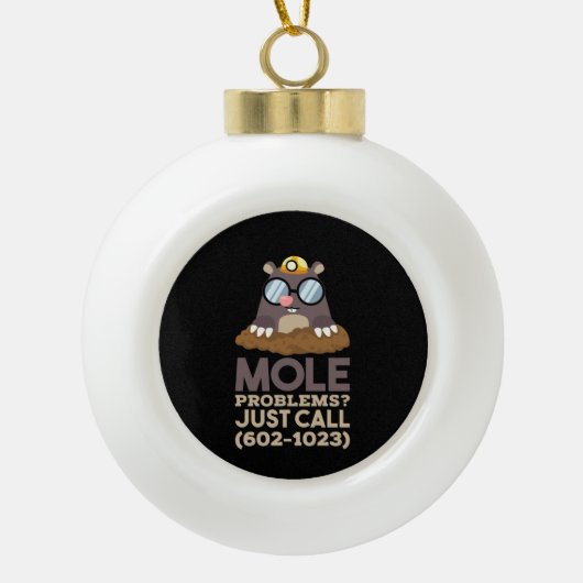 Boule En Céramique Chimie - Problèmes de mole (Devant)
