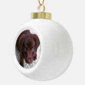 Boule En Céramique Chiot (Droite)