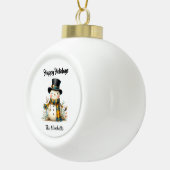 Boule En Céramique Christmas Snowman Ceramic Ornament (Droite)