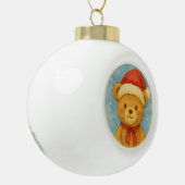Boule En Céramique Christmas Teddy Bear in Snowy Wonderland (Gauche)