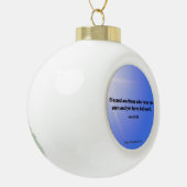 Boule En Céramique Citations de Noël (Gauche)