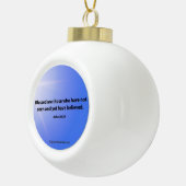 Boule En Céramique Citations de Noël (Droite)