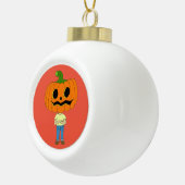Boule En Céramique citrouille chef chibi garçon (Droite)