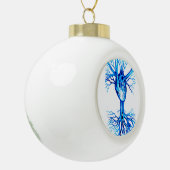 Boule En Céramique Coeur bleu (Gauche)
