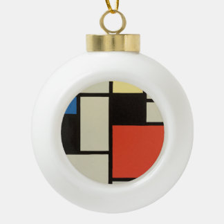 Boule En Céramique Composition mondrienne Art moderne de la peinture